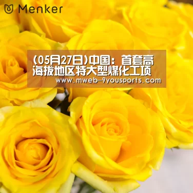 (05月27日)中国:首套高海拔地区特大型煤化工项目开工‘九游体育’(图1) 九游体育